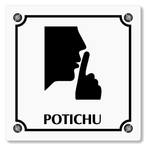 Potichu, 100x100mm, bílá, Kansas